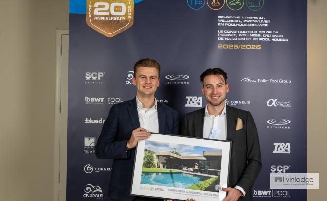 Uitreiking prijs laureaat Belgische Poolhousebouwer 2025/2026 Uitreiking prijs laureaat Belgische Poolhousebouwer 2025/2026